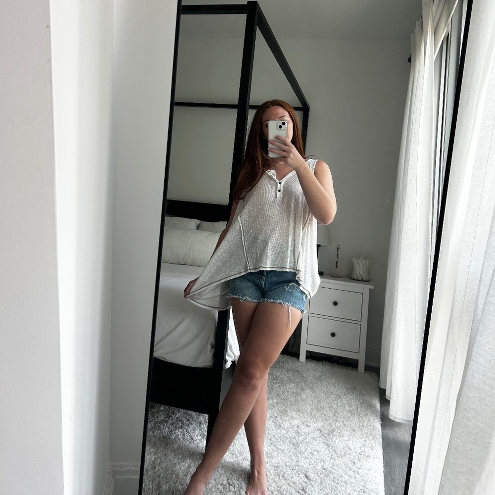 Flowy tank top / cover up